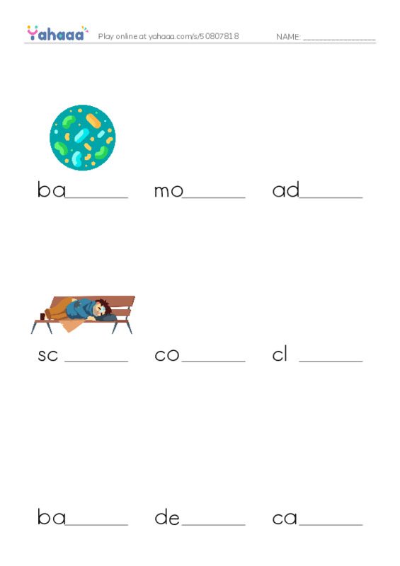 RAZ Vocabulary X: Komodo Dragons Giant Reptiles PDF worksheet to fill in words gaps