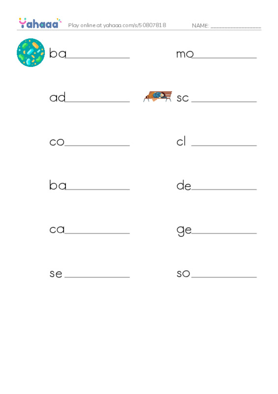 RAZ Vocabulary X: Komodo Dragons Giant Reptiles PDF worksheet writing row