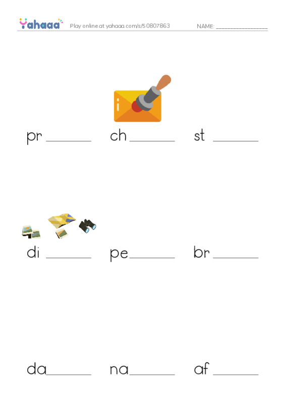 RAZ Vocabulary X: Meeting Mrs Pierce PDF worksheet to fill in words gaps