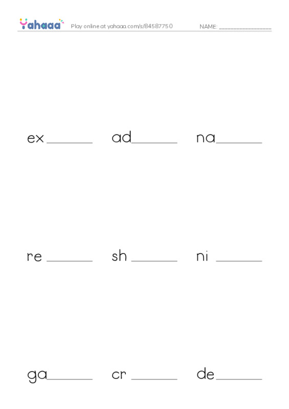 RAZ Vocabulary X: Saved by the Stars PDF worksheet to fill in words gaps
