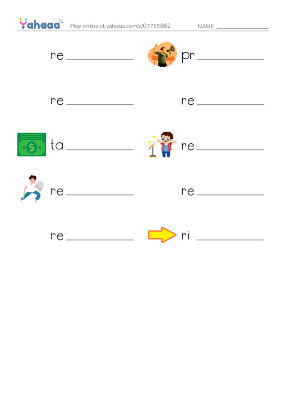 RAZ Vocabulary X: Seeds of Revolution(1) PDF worksheet writing row