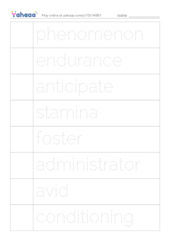 RAZ Vocabulary X: Soccer PDF one column image words
