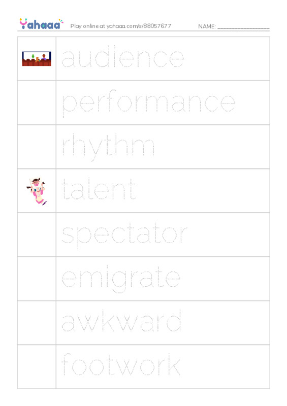 RAZ Vocabulary X: Takehitos Tango PDF one column image words