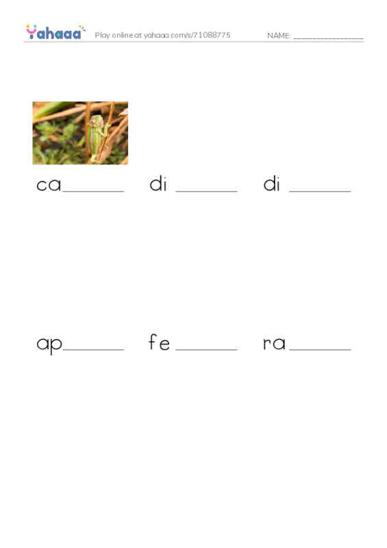 RAZ Vocabulary X: Talking to Each Other PDF worksheet to fill in words gaps