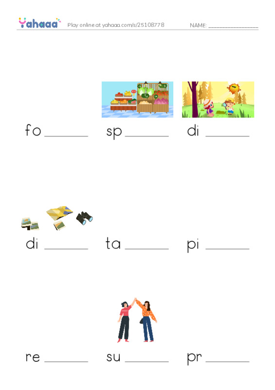 RAZ Vocabulary X: The Amazing Amazon PDF worksheet to fill in words gaps