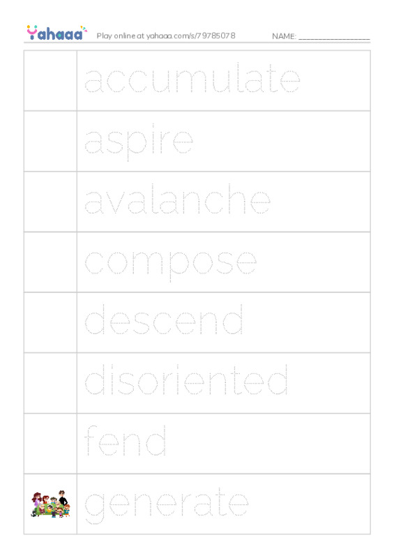 RAZ Vocabulary X: The Eruption of Mount Shasta PDF one column image words