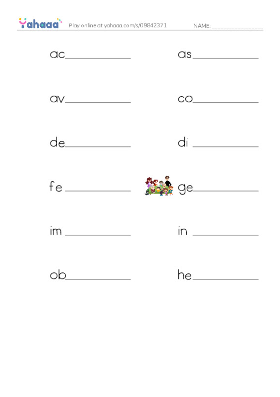 RAZ Vocabulary X: The Eruption of Mount Shasta PDF worksheet writing row