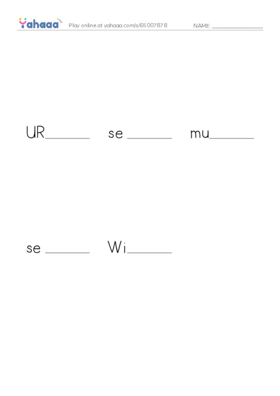 RAZ Vocabulary X: The Internet2 PDF worksheet to fill in words gaps