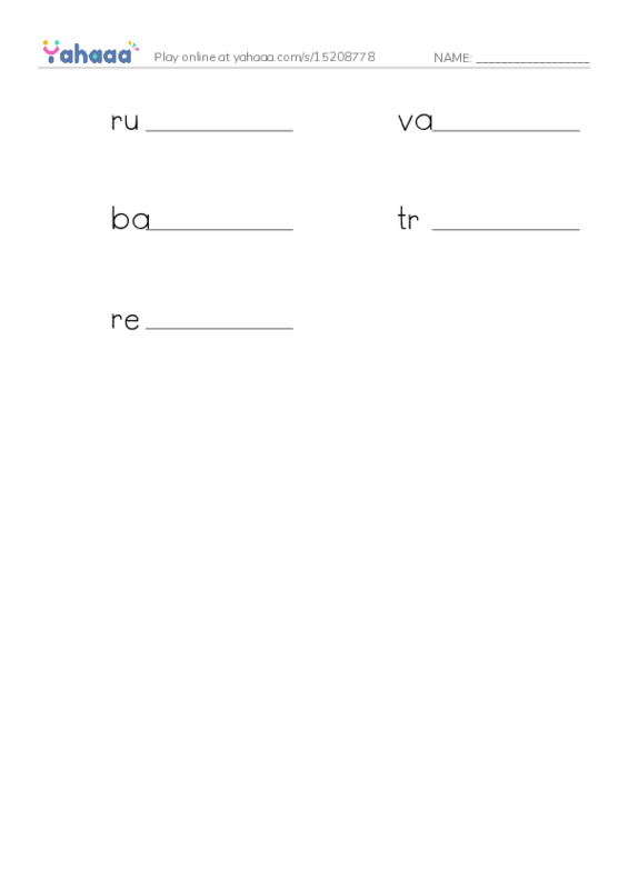 RAZ Vocabulary X: The Mongol Empire2 PDF worksheet writing row