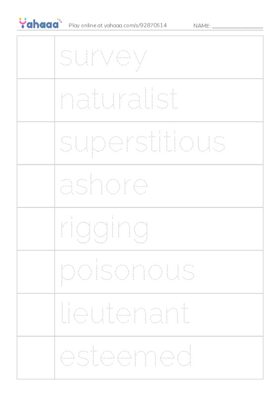 RAZ Vocabulary X: The Reef PDF one column image words