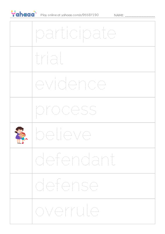 RAZ Vocabulary X: The School Versus James Holt PDF one column image words