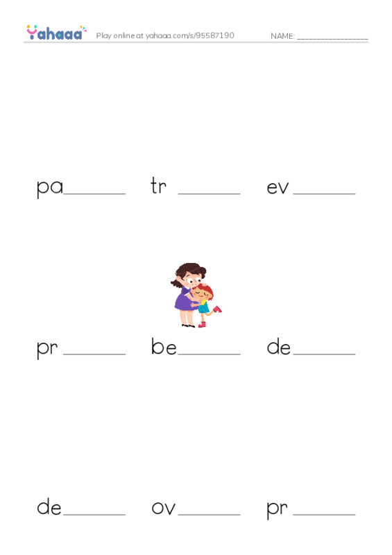 RAZ Vocabulary X: The School Versus James Holt PDF worksheet to fill in words gaps