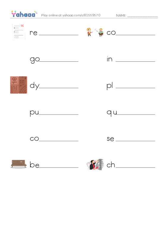 RAZ Vocabulary X: The Stanley Cup Hockeys Greatest Prize PDF worksheet writing row