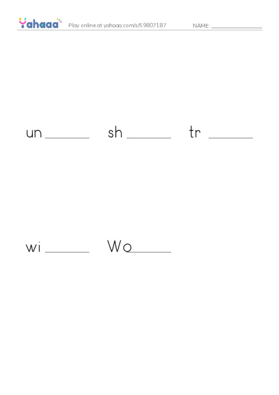 RAZ Vocabulary X: The Wonderful World Series2 PDF worksheet to fill in words gaps