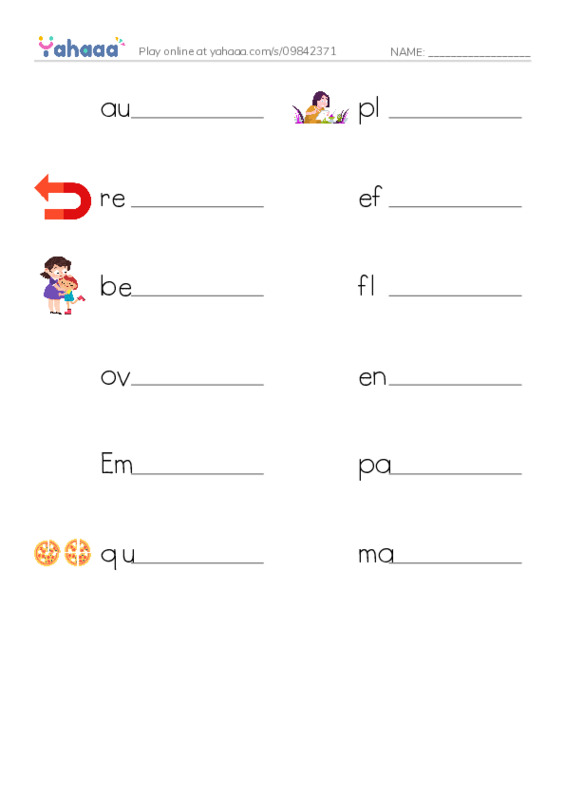 RAZ Vocabulary X: Up From Slavery PDF worksheet writing row