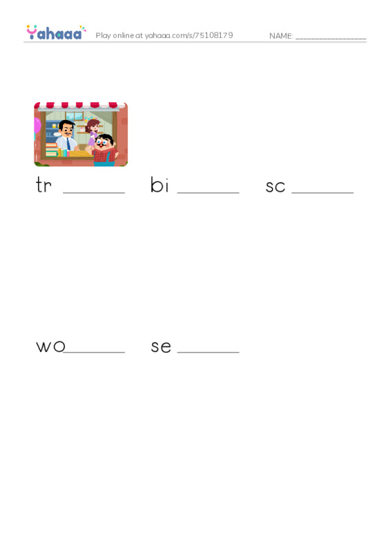 RAZ Vocabulary X: Up From Slavery2 PDF worksheet to fill in words gaps