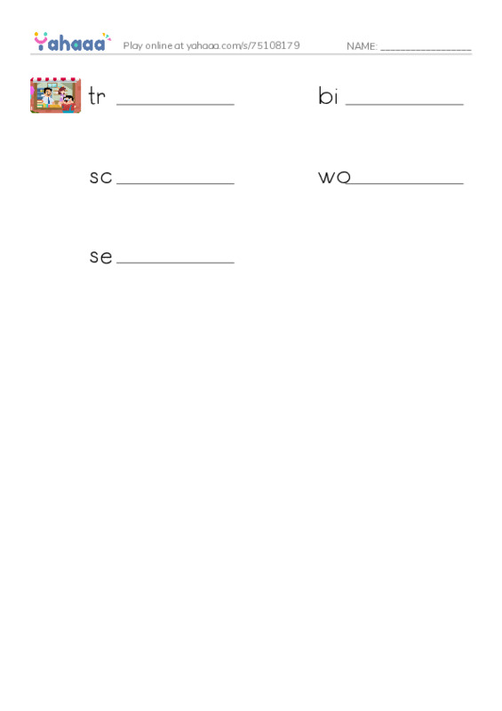 RAZ Vocabulary X: Up From Slavery2 PDF worksheet writing row