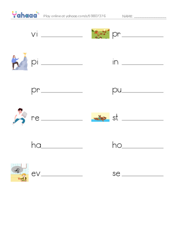 RAZ Vocabulary Y: Laura Ingalls Wilder A Pioneers Life PDF worksheet writing row