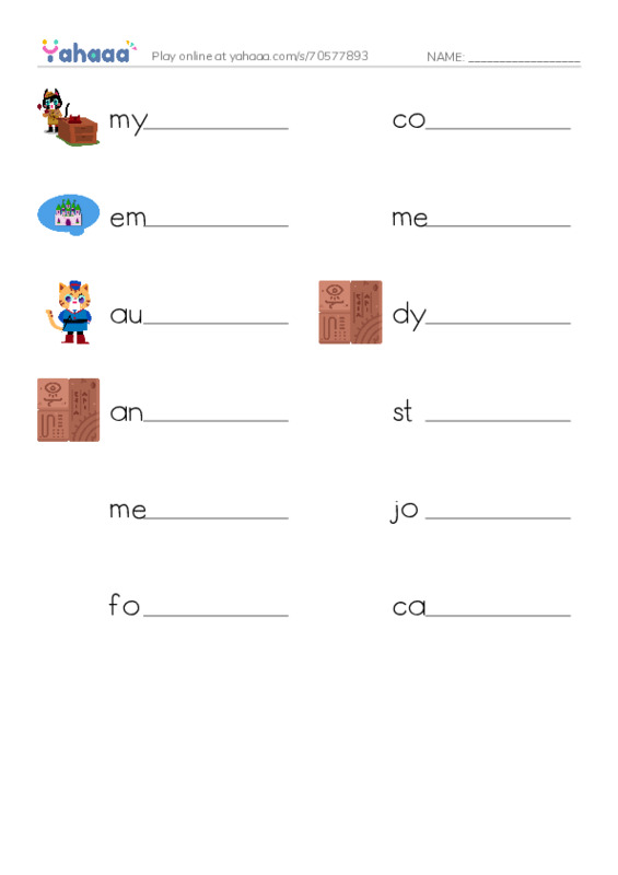 RAZ Vocabulary Y: Marco Polo and the Silk Road PDF worksheet writing row