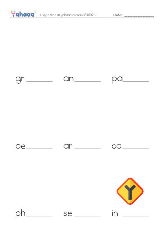 RAZ Vocabulary Y: Miltie Mathhead Football Hero PDF worksheet to fill in words gaps