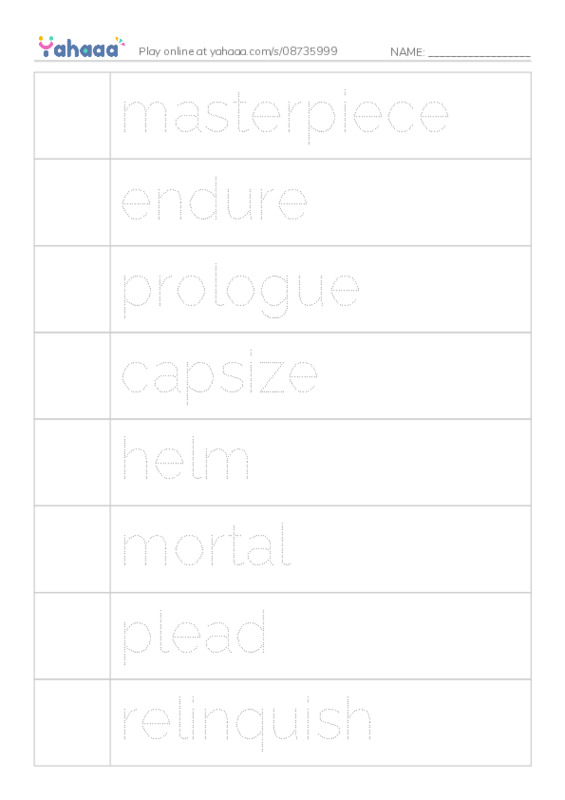 RAZ Vocabulary Y: Odysseus and the Bag of Winds PDF one column image words