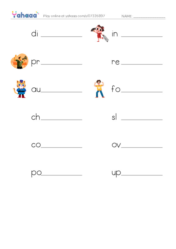 RAZ Vocabulary Y: Protests and Uprisings PDF worksheet writing row