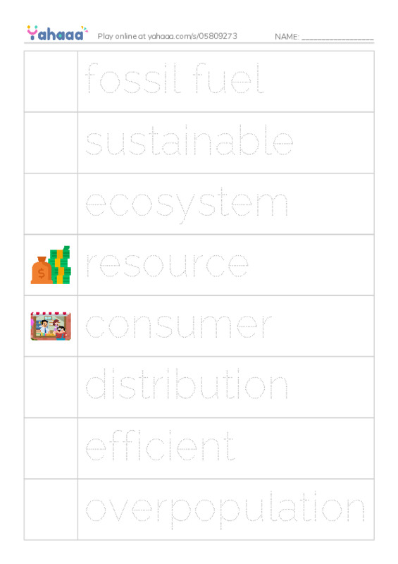 RAZ Vocabulary Y: Seven Billion and Counting PDF one column image words