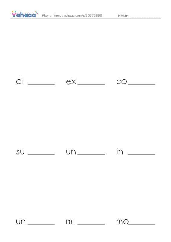 RAZ Vocabulary Y: The Cat in the Palace PDF worksheet to fill in words gaps
