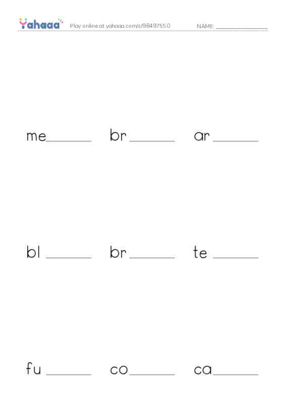 RAZ Vocabulary Y: The Firefighter PDF worksheet to fill in words gaps