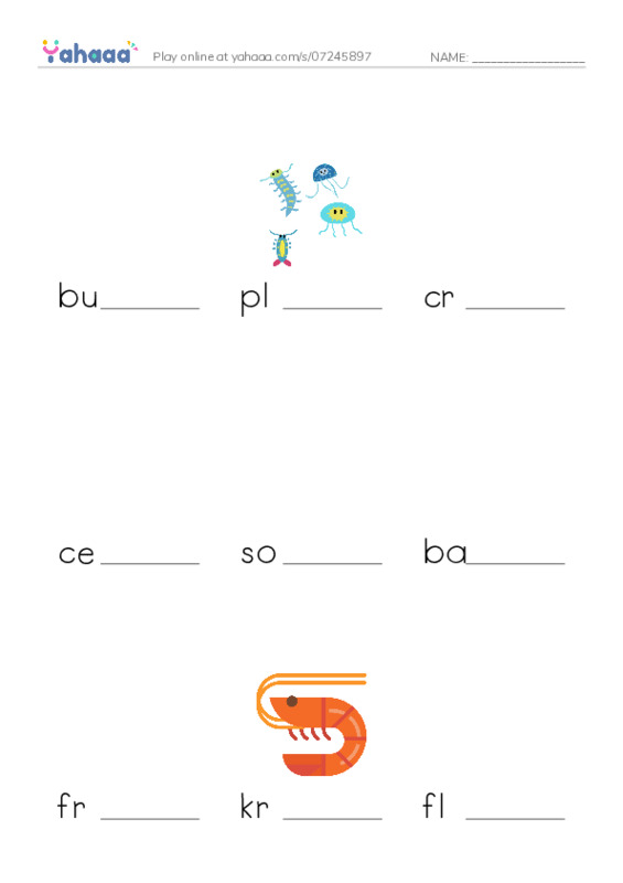 RAZ Vocabulary Z: Blue Whales Giant Mammals PDF worksheet to fill in words gaps