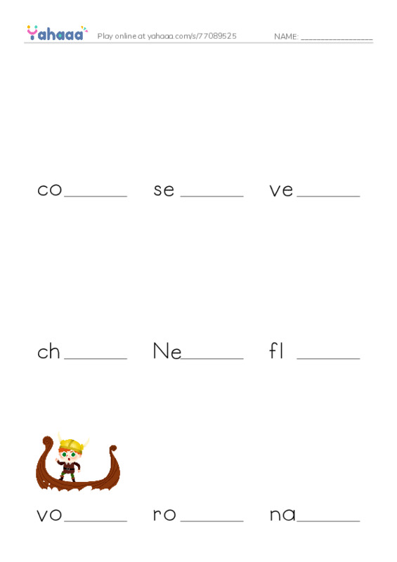 RAZ Vocabulary Z: Christopher Columbus PDF worksheet to fill in words gaps