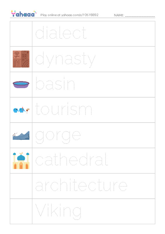 RAZ Vocabulary Z: France PDF one column image words