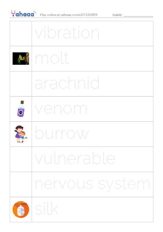 RAZ Vocabulary Z: Goliath BirdEating Spiders Giant Arachnids PDF one column image words