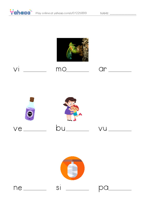 RAZ Vocabulary Z: Goliath BirdEating Spiders Giant Arachnids PDF worksheet to fill in words gaps
