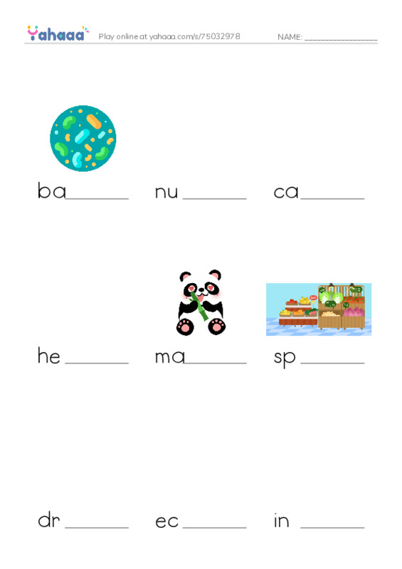 RAZ Vocabulary Z: Prairies Alive PDF worksheet to fill in words gaps