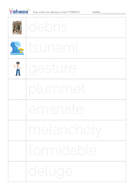 RAZ Vocabulary Z: The Queens Loss Part II PDF one column image words