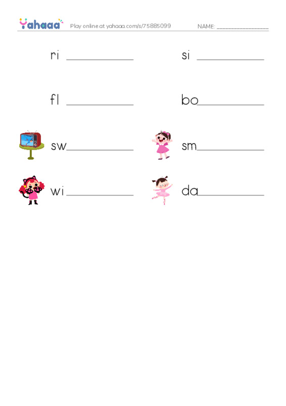 Let's GO 0: Unit 8 I Can PDF worksheet writing row
