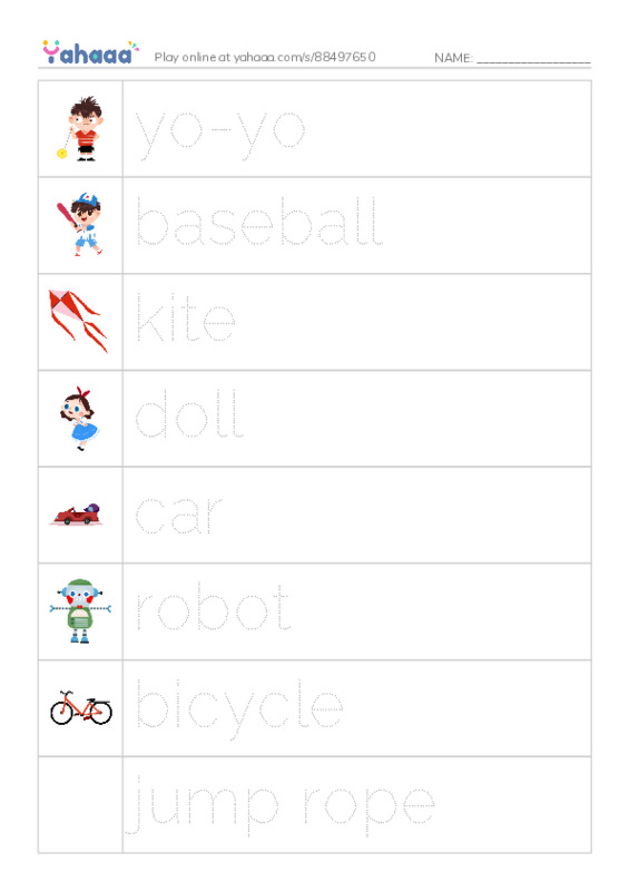 Let's GO 1: Unit 5 Happy Birthday! PDF one column image words