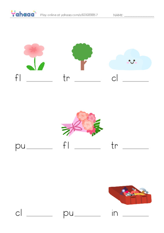 Let's GO 1: Unit 6 Outdoors PDF worksheet to fill in words gaps