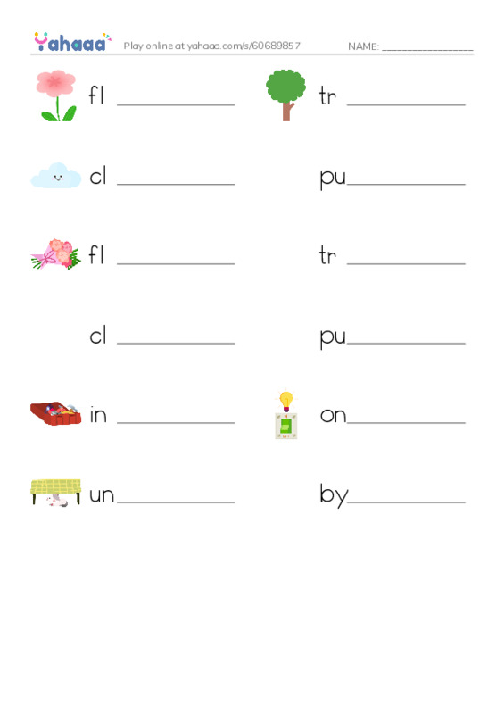 Let's GO 1: Unit 6 Outdoors PDF worksheet writing row
