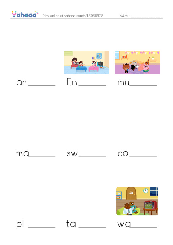 Let's GO 3: Unit 5 Activities PDF worksheet to fill in words gaps