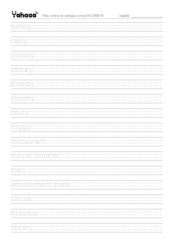 Let's GO 3: Unit 7 Yesterday and Today PDF write between the lines worksheet