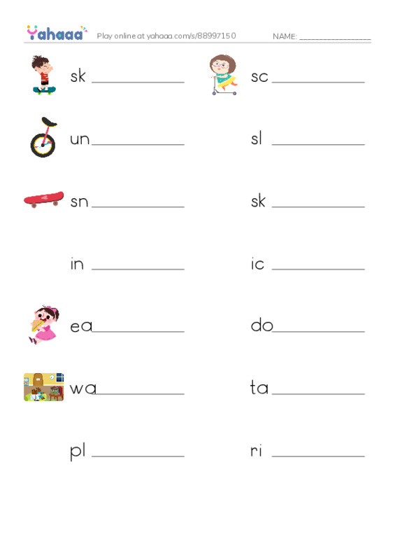 Let's GO 3: Unit 8 My Home PDF worksheet writing row