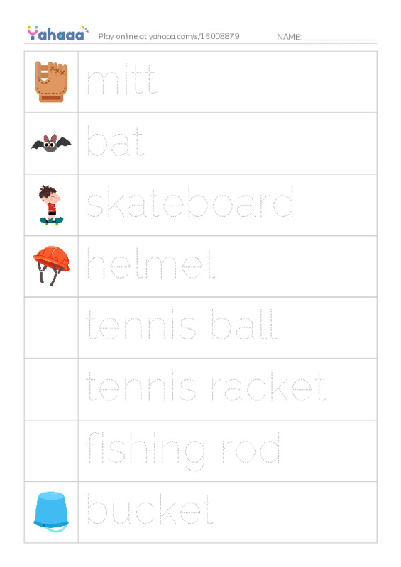 Let's GO 4: Unit 1 The Great Outdoors PDF one column image words