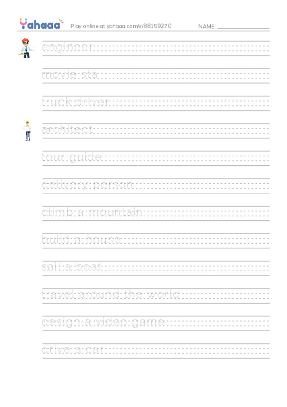 Let's GO 4: Unit 2 Hopes and Dreams PDF write between the lines worksheet
