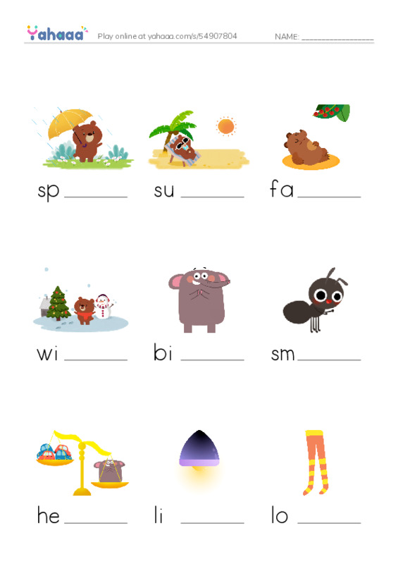 Let's GO 4: Unit 4 School PDF worksheet to fill in words gaps