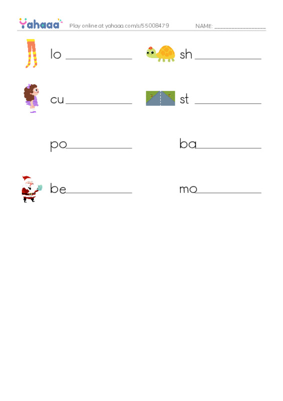 Let's GO 4: Unit 6 Hair styles PDF worksheet writing row