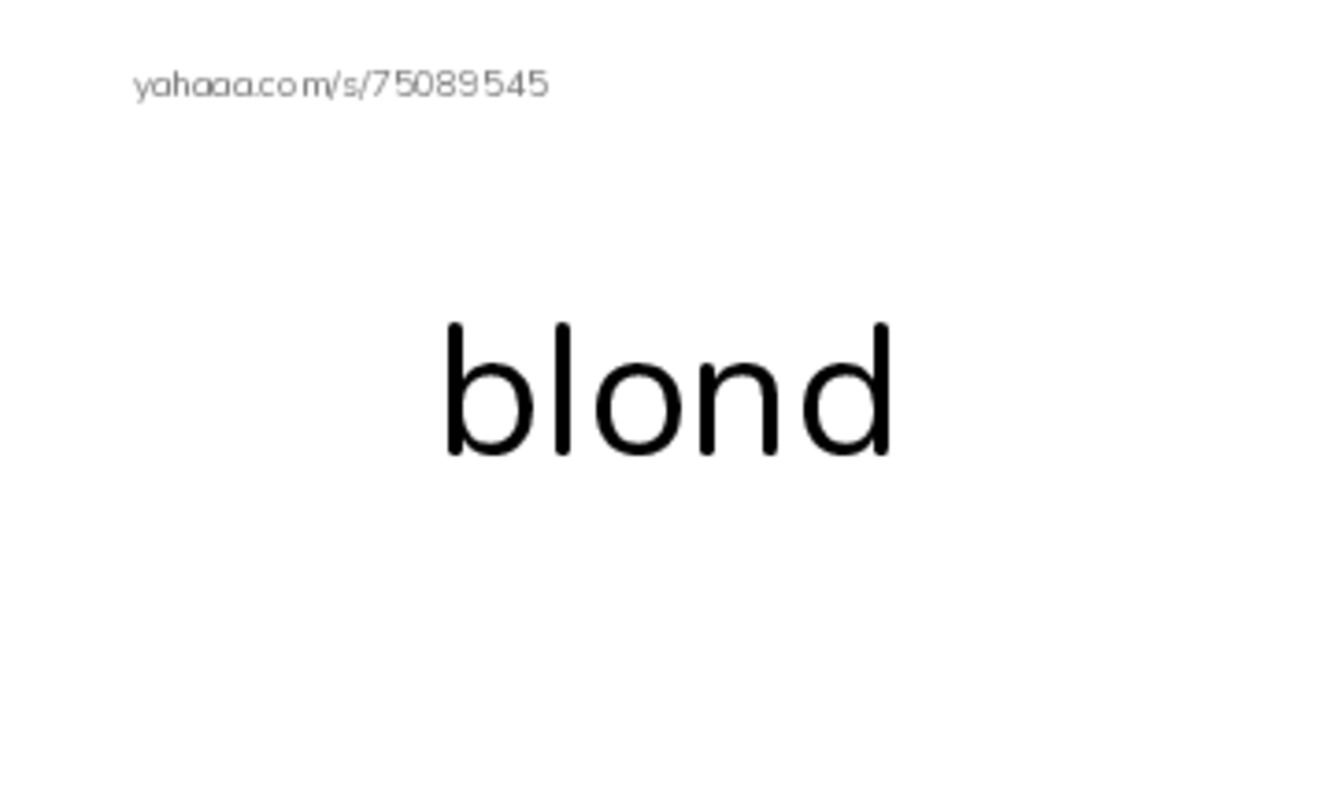 Let's GO 4: Unit 6 Hair color PDF index cards word only
