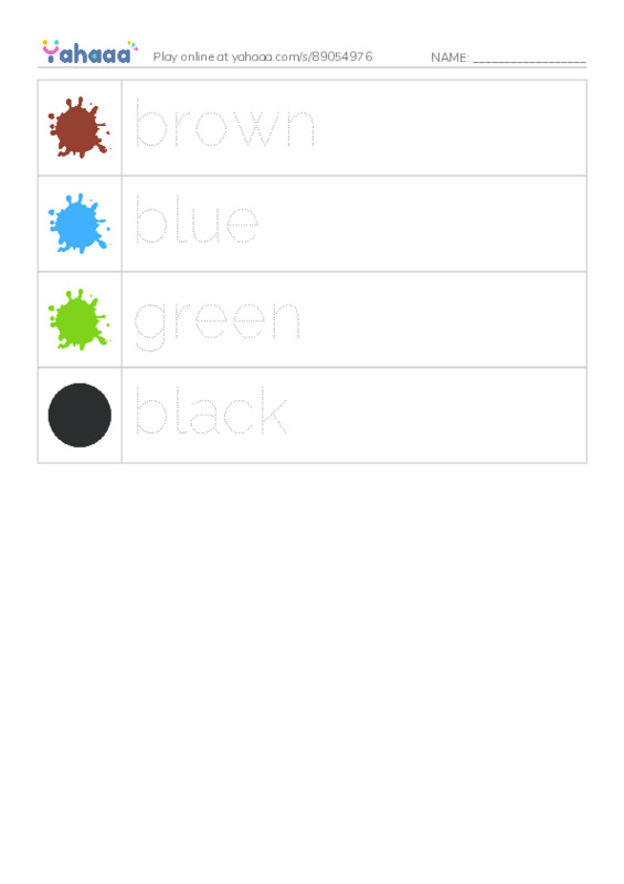 Let's GO 4: Unit 6 Eye color PDF one column image words