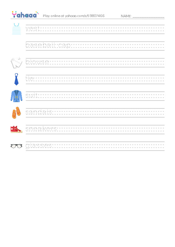 Let's GO 4: Unit 6 Accessory PDF write between the lines worksheet
